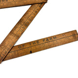 "Corn King" Manure Spreader, Timely Feeling Antique Advertising Ruler