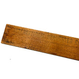 "Corn King" Manure Spreader, Timely Feeling Antique Advertising Ruler