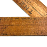 "Corn King" Manure Spreader, Timely Feeling Antique Advertising Ruler