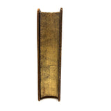 Lovely 19th Century Handmade Book-Shaped Candy Box, Hand-painted Paper and Velvet Over Board