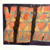 Daniel Buckler (British-American, b. 1945) Mid-Century Abstract Watercolor