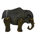 Hugely Empathetic Old Jointed Wooden Elephant