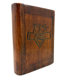 Friendship, Love and Truth, Mary Karowske's Wonderful Hidden Compartment Book Box with Carving and Inlays, 1900