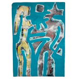 Daniel Buckler (b. 1945) , Voudon Felicite, Mixed Media on Paper Painting