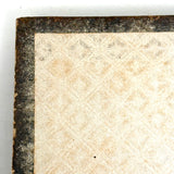 Lovely 19th Century Handmade Book-Shaped Candy Box, Hand-painted Paper and Velvet Over Board