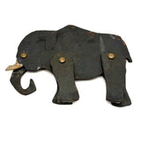 Hugely Empathetic Old Jointed Wooden Elephant