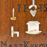 Friendship, Love and Truth, Mary Karowske's Wonderful Hidden Compartment Book Box with Carving and Inlays, 1900