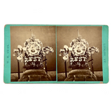 REST, W.H. Swan, Ludlow Vermont c. 1880s Funerary Memorial Cabinet Card