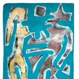 Daniel Buckler (b. 1945) , Voudon Felicite, Mixed Media on Paper Painting