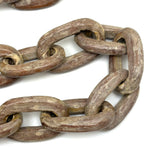 38 Inch Carved and Painted Whimsy Chain with Hook and Ring Ends