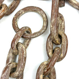38 Inch Carved and Painted Whimsy Chain with Hook and Ring Ends