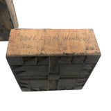 Set of Nine 1898 Pennsylvania Hand-carved Quilt Pattern Print Blocks