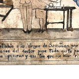 SOLD Vintage Mexican Folk Art Retablo, Miracle on Operating Table