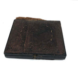 Blushes Turned Dark Blemishes - Hand-colored Antique Ambrotype of Mother and Child