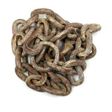 38 Inch Carved and Painted Whimsy Chain with Hook and Ring Ends