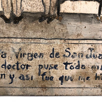 SOLD Vintage Mexican Folk Art Retablo, Miracle on Operating Table