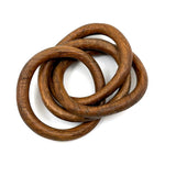 Five Interlocking Rings, Satisfying Old Hand Carved Whimsy