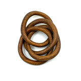 Five Interlocking Rings, Satisfying Old Hand Carved Whimsy