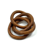 Five Interlocking Rings, Satisfying Old Hand Carved Whimsy