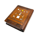 Friendship, Love and Truth, Mary Karowske's Wonderful Hidden Compartment Book Box with Carving and Inlays, 1900