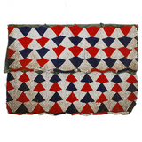 Antique Tonga (Zimbabwe) Dance Apron, Gorgeous Patterned Beadwork on Indigo