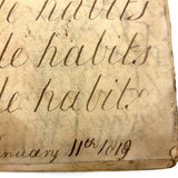 Rebecca Weiss's Lovely and Pointedly Poignant 1819 Penmanship Notebook