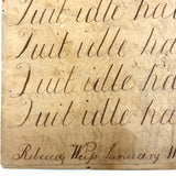 Rebecca Weiss's Lovely and Pointedly Poignant 1819 Penmanship Notebook