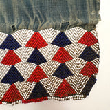 Antique Tonga (Zimbabwe) Dance Apron, Gorgeous Patterned Beadwork on Indigo