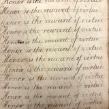 Rebecca Weiss's Lovely and Pointedly Poignant 1819 Penmanship Notebook