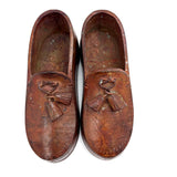 Unusual, Substantial Pair of (Heavy!) Metal Salesman Sample/Display Loafers with Tassels