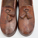 Unusual, Substantial Pair of (Heavy!) Metal Salesman Sample/Display Loafers with Tassels