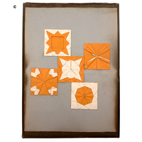 Antique Kindergarten Folded Paper Compositions - Sold Individually (A-F)