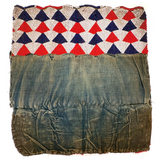 Antique Tonga (Zimbabwe) Dance Apron, Gorgeous Patterned Beadwork on Indigo