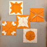 Antique Kindergarten Folded Paper Compositions - Sold Individually (A-F)