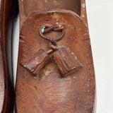 Unusual, Substantial Pair of (Heavy!) Metal Salesman Sample/Display Loafers with Tassels