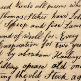 Thomas Stokes Have Lett 10 Old Sheep and Five Lambs, Charming 1777 Handwritten Contract