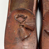 Unusual, Substantial Pair of (Heavy!) Metal Salesman Sample/Display Loafers with Tassels
