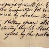 Thomas Stokes Have Lett 10 Old Sheep and Five Lambs, Charming 1777 Handwritten Contract