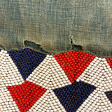 Antique Tonga (Zimbabwe) Dance Apron, Gorgeous Patterned Beadwork on Indigo