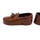 Unusual, Substantial Pair of (Heavy!) Metal Salesman Sample/Display Loafers with Tassels