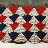 Antique Tonga (Zimbabwe) Dance Apron, Gorgeous Patterned Beadwork on Indigo