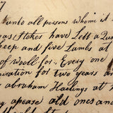 Thomas Stokes Have Lett 10 Old Sheep and Five Lambs, Charming 1777 Handwritten Contract