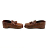 Unusual, Substantial Pair of (Heavy!) Metal Salesman Sample/Display Loafers with Tassels