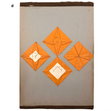 Antique Kindergarten Folded Paper Compositions - Sold Individually (A-F)