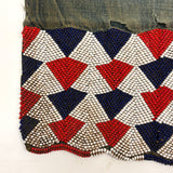 Antique Tonga (Zimbabwe) Dance Apron, Gorgeous Patterned Beadwork on Indigo