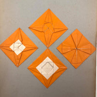 Antique Kindergarten Folded Paper Compositions - Sold Individually (A-F)