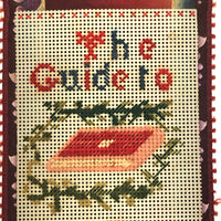 "The Guide to Happines" Christmas 1848 Punch Paper Embroidery Bookmark