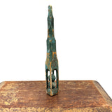 September 13, 1927 Carved Whimsy with Deco-esque Handle in Best Aqua Blue Paint