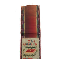 "The Guide to Happines" Christmas 1848 Punch Paper Embroidery Bookmark