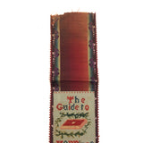 "The Guide to Happines" Christmas 1848 Punch Paper Embroidery Bookmark